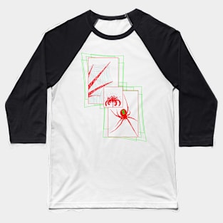 Black Widow V27 (Multicolor) Baseball T-Shirt